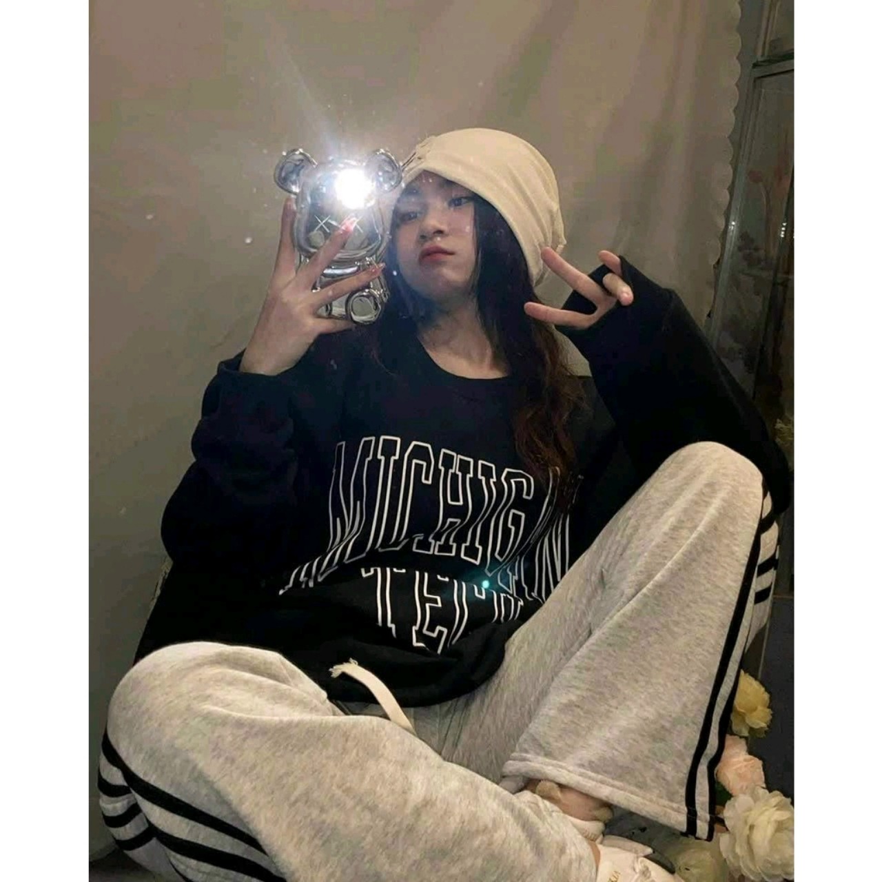 Áo Sweater Tay Phồng Thụng Form Nam Nữ Unisex Hàn Quốc - Kiểu Hoodie Thun Tay Dài Nam Nữ Couple Siêu Xinh TREND RẺ ĐẸP