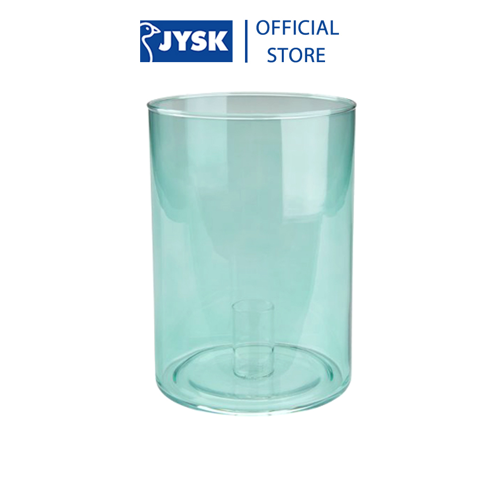 Cốc nến | JYSK Frilev | thủy tinh | xanh lá | DK12xC17cm