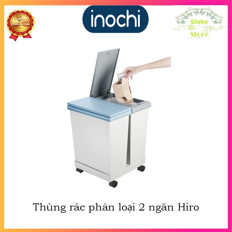 Thùng Rác Phân Loại Thông Minh 2 Ngăn HIRO INOCHI