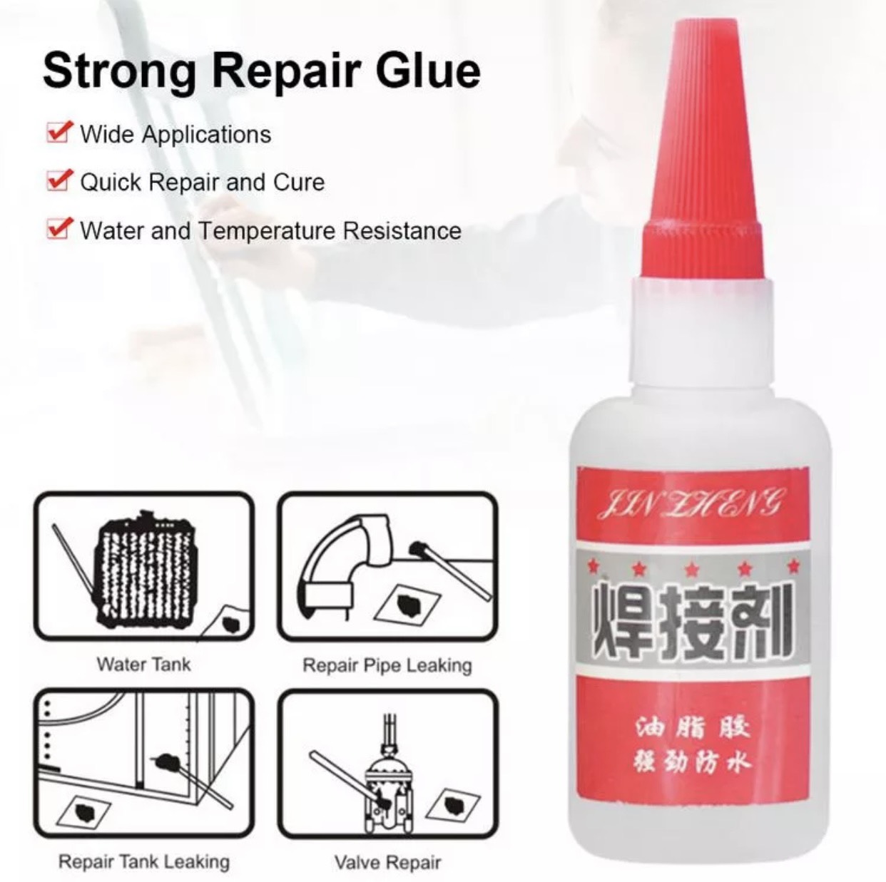 Keo Dán Đa Năng Thế Hệ Mới Dán Tốt Mọi Loại Vật Liệu Kim loại, gỗ, thủy tinh, nhựa,.. - Hàng Loại 1
