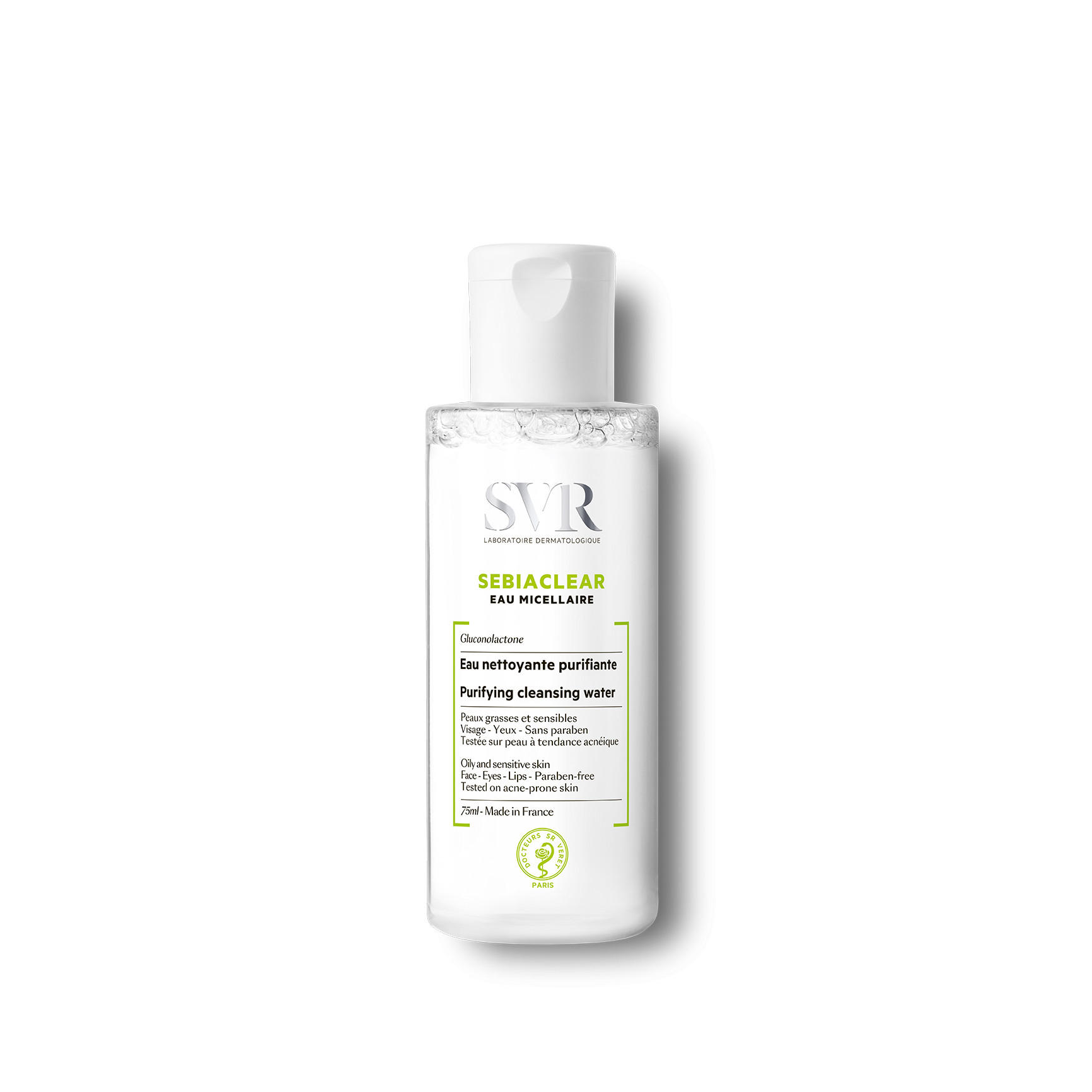 Nước tẩy trang, làm sạch da và loại bỏ dầu thừa SVR Sebiaclear Eau Micellaire
