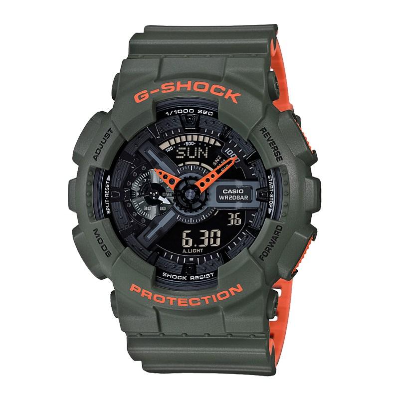 Đồng Hồ Nam Dây Nhựa Casio G-Shock GA-110LN-3A  | GA-110LN-3ADR