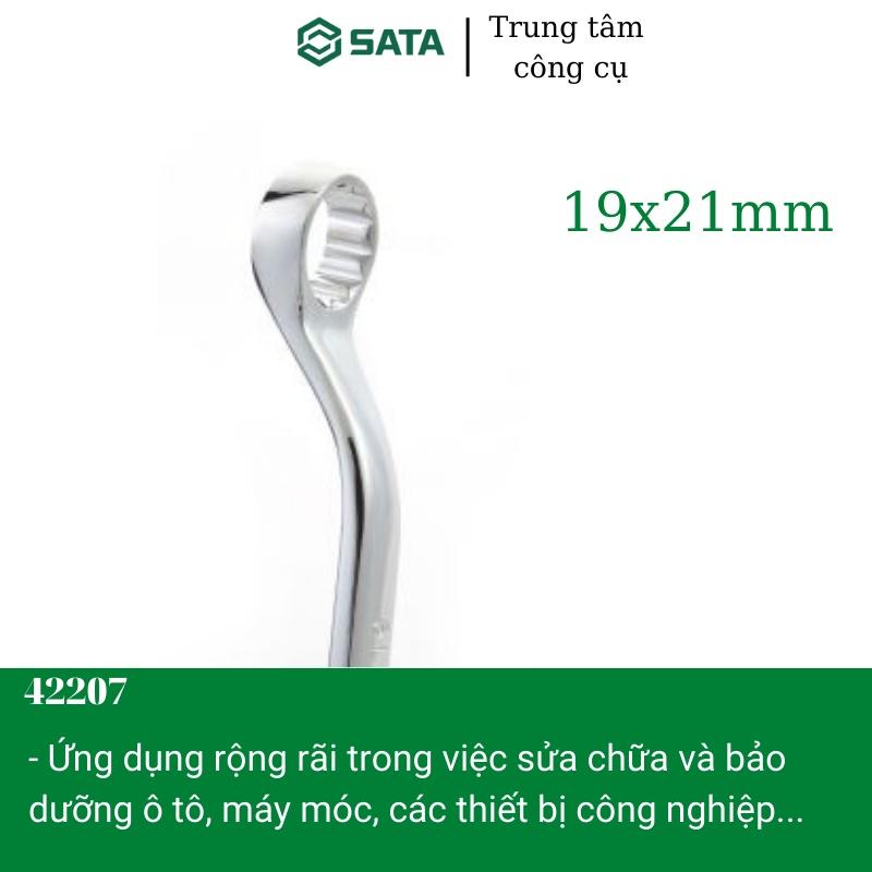 Cờ lê hai đầu vòng 19x21mm SATA 42207 - Hàng chính hãng