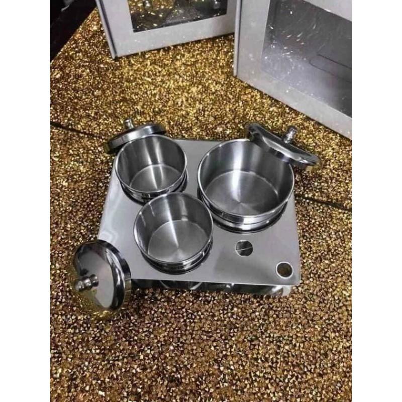 Bộ nồi inox đựng nước làm hoa