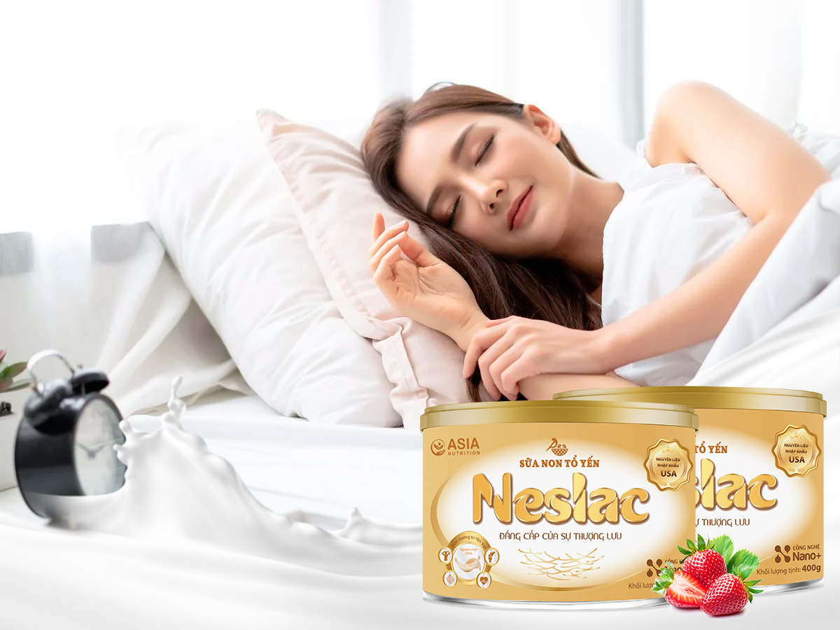 Sữa non tổ yến Neslac 400g Asia Nutrition tác dụng bảo vệ sức khỏe và tăng đề kháng, ngừa lão hóa, loãng xương