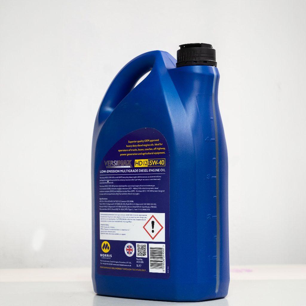 Dầu Nhớt Cao Cấp Cho Động Cơ Xăng và Diesel - Morris Lubricants Versimax HD12 15W-40 / Can 5L