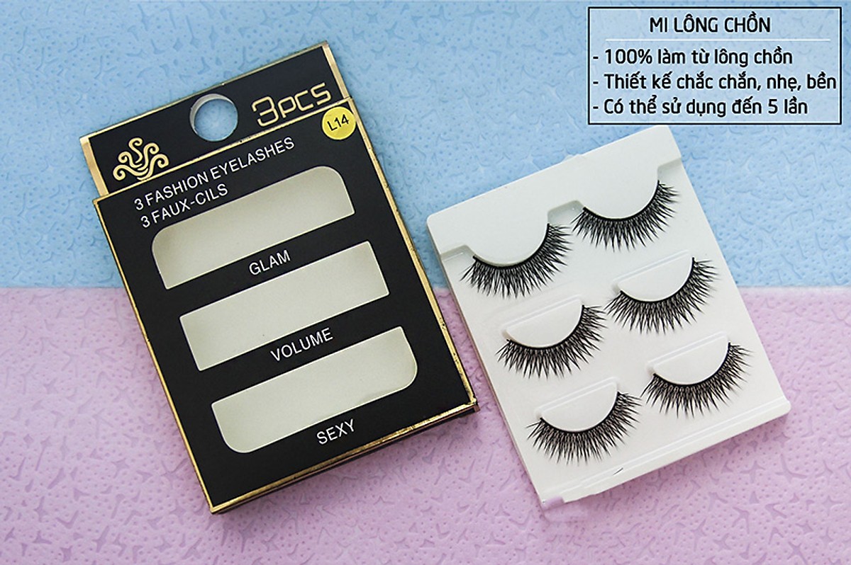 Mi giả lông chồn 3D cho ánh nhìn quyến rũ thu hút Fashion Eyelashes (3 Đôi)