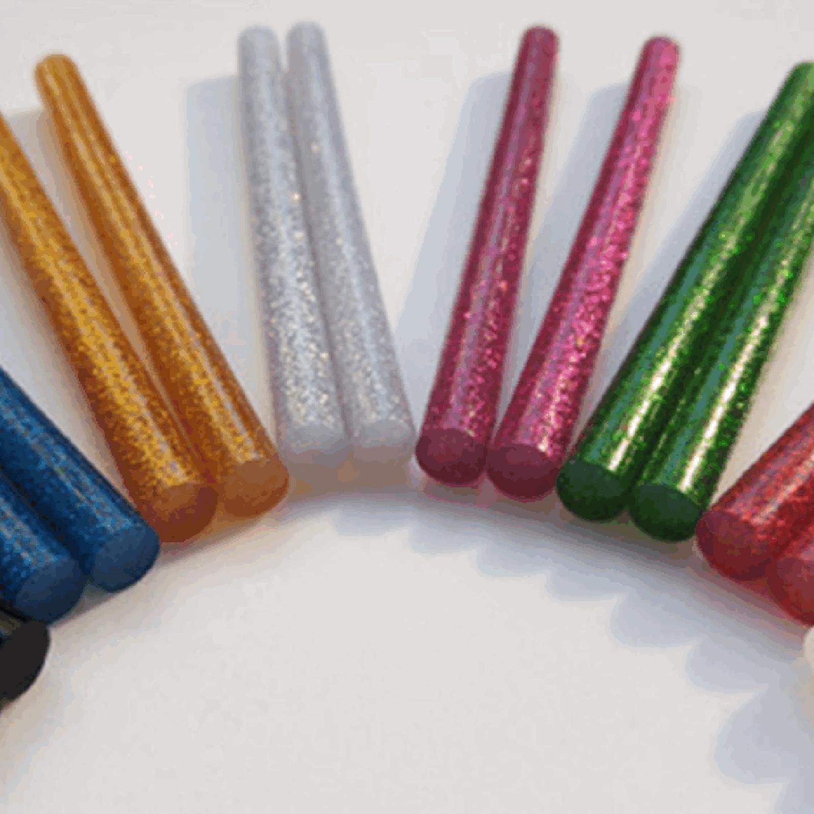 10x Colored Hot Melt Glue Sticks Color Hot Glue Sticks Glue Sticks for Cards DIY Sealing Holiday Craft