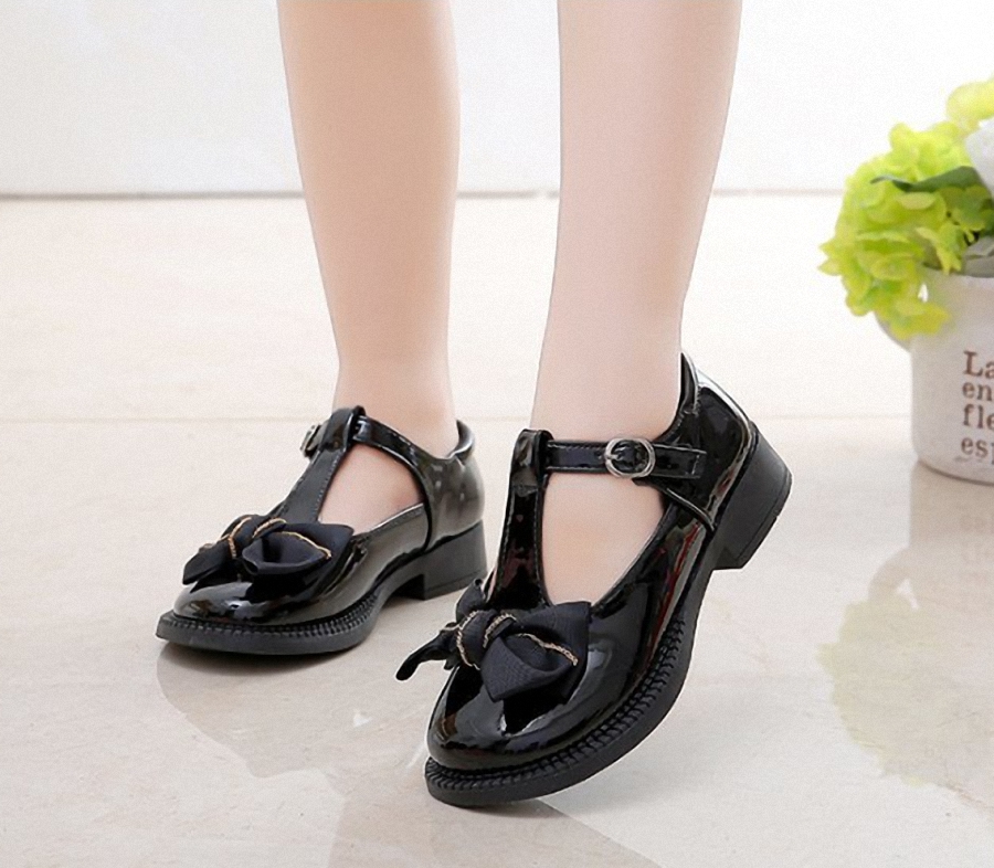 Giày búp bê da bóng bé gái phong cách hàn quốc GB247