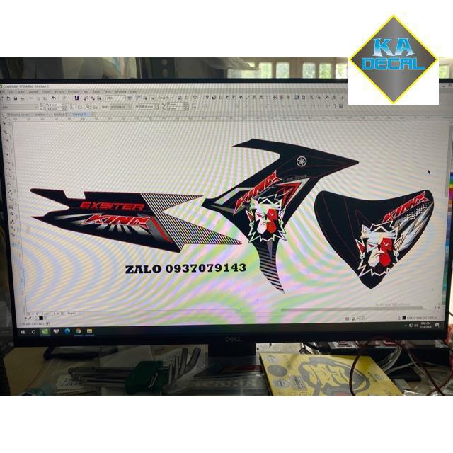 Tem rời exciter 2011 King drag đỏ đen