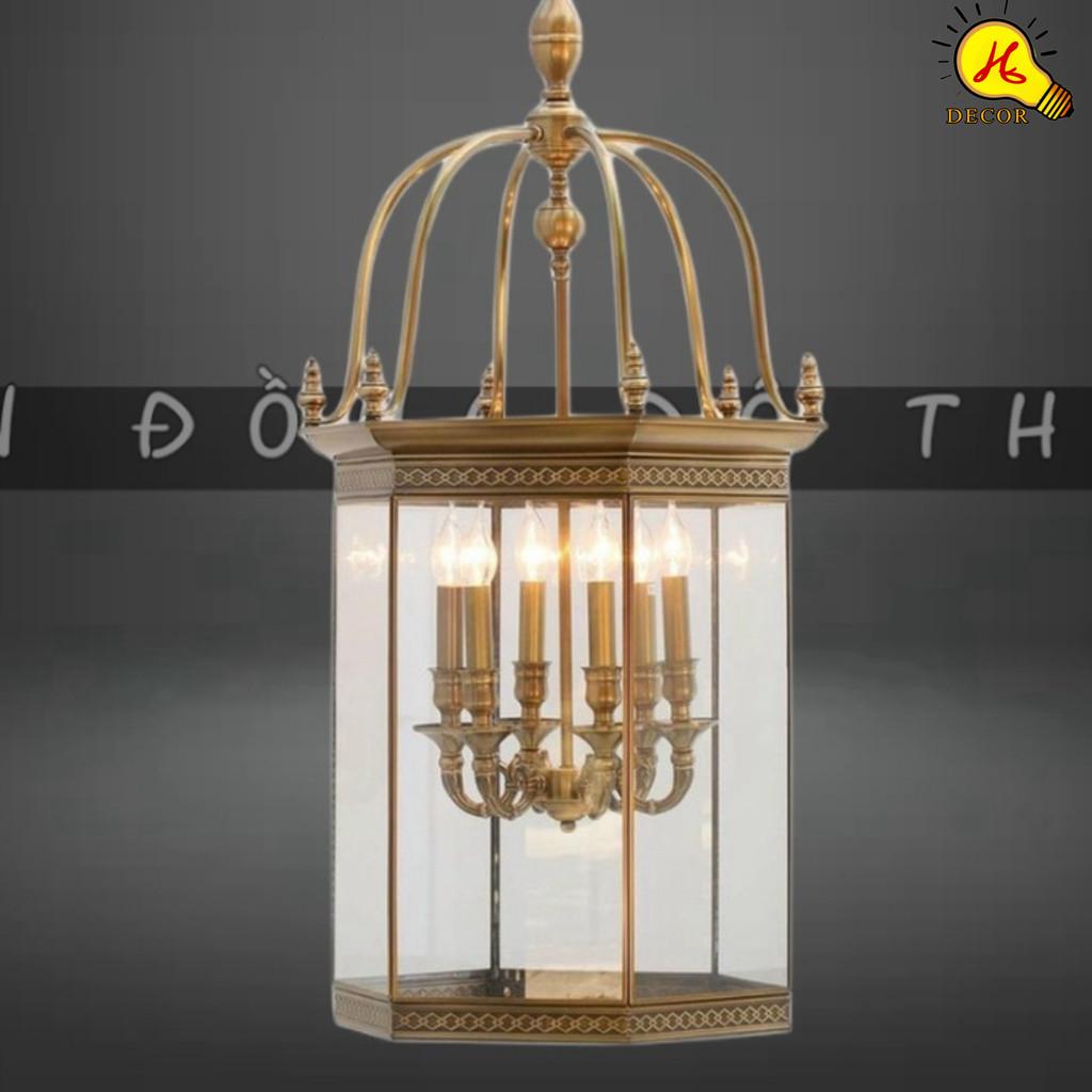Đèn thả đồng HQ - mã DTD7801 - chiếu sáng vàng rõ nét, thiết kế sang trọng, tiết kiệm điện năng hiệu quả HQ DECOR (HÀNG NHẬP KHẨU)