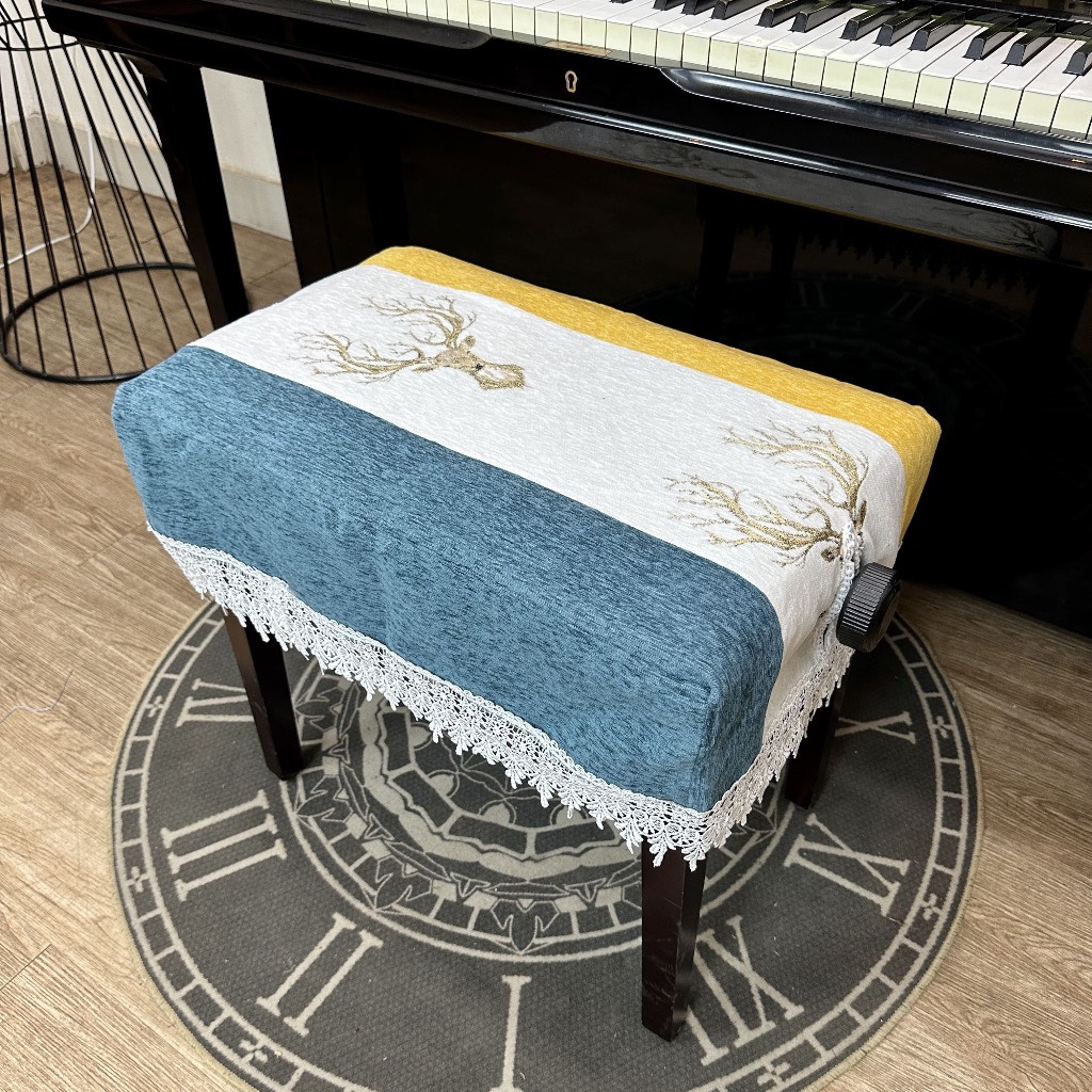 Khăn phủ đàn piano điện chống bụi chống xước phong cách Châu Âu cổ điển sang trọng - Hàng chính hãng 