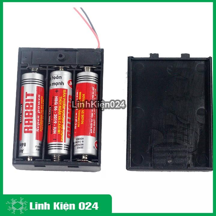 Đế Pin AA Có Nắp, Kèm Công Tắc