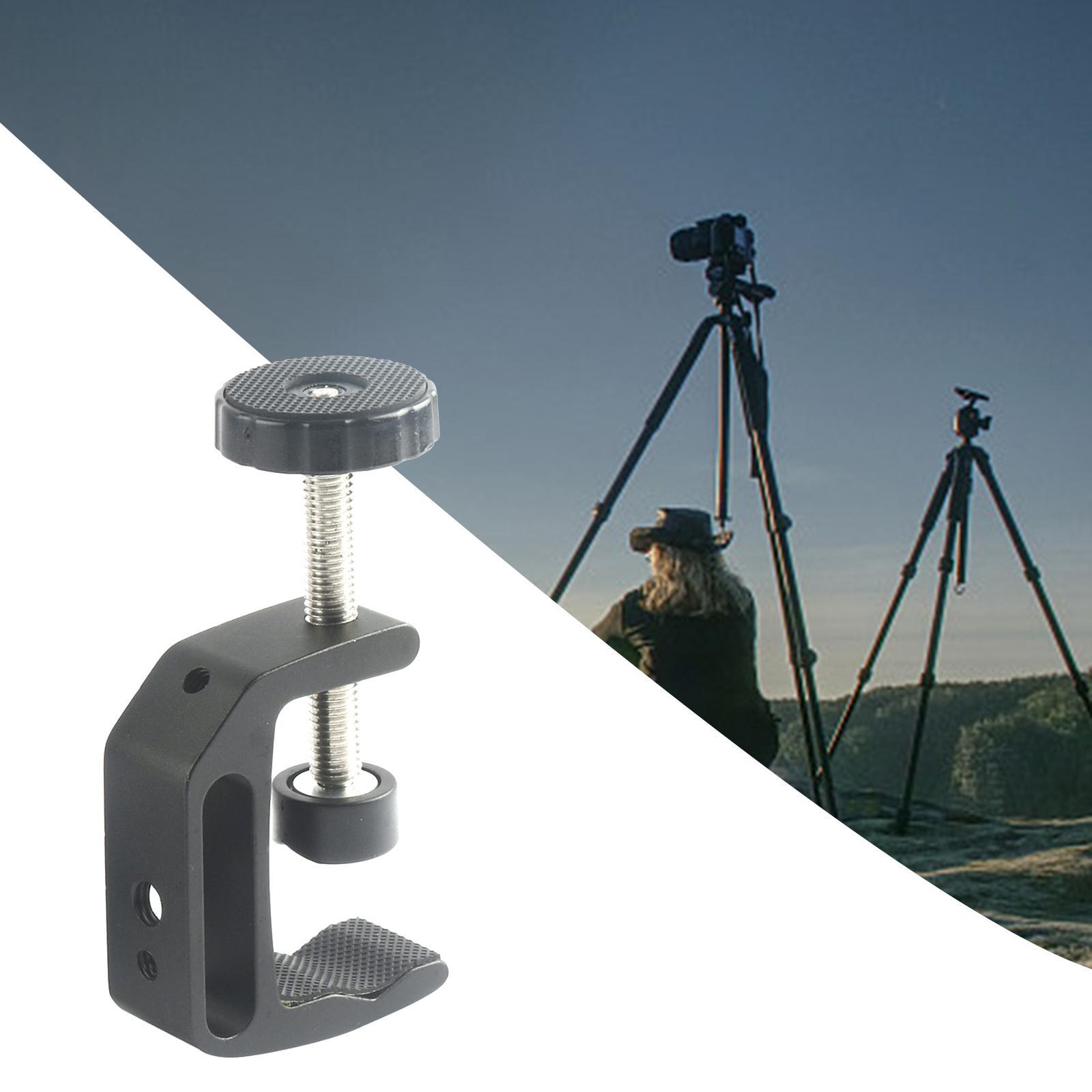 Portable clamp Desktop Mount for Camera Holder Stand Photography Aluminum
