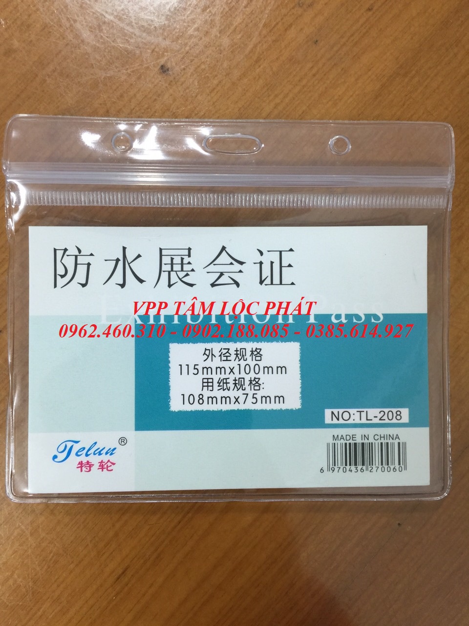 SỈ 50 BỘ THẺ ĐEO NHÂN VIÊN gồm BAO THẺ TÊN 287 (NGANG) + dây đeo thẻ lụa móc nhựa (LOẠI ĐẸP)