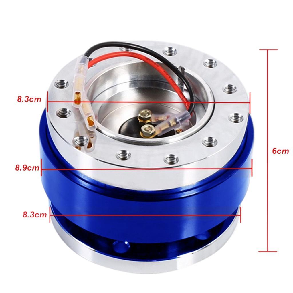 Universal Steering Wheel Hub Adapter Metal Replacement Parts Accessories Red