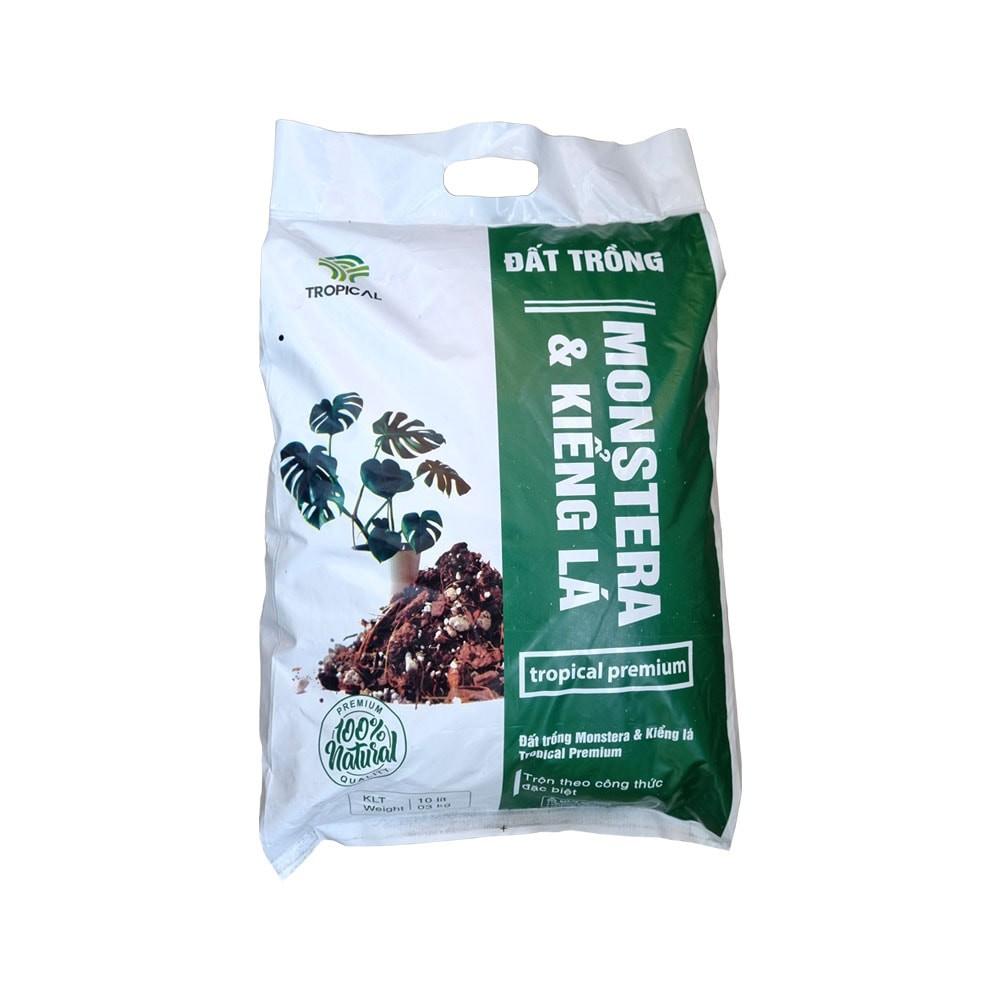 Đất trồng - giá thể trồng Monstera và kiểng lá Tropical Premium - túi 3kg