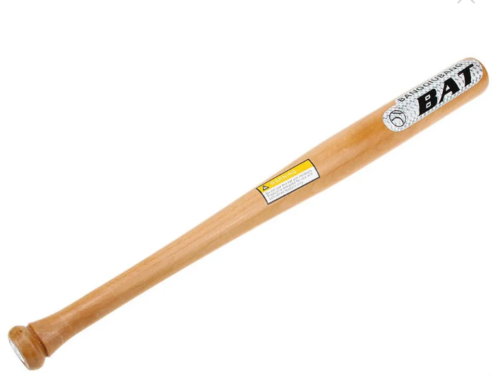 Gậy bóng chày bằng gỗ đặc chiều dài gậy 25 inches (63.5cm) phù hợp sử dụng trong tập luyện và thi đấu môn bóng chày