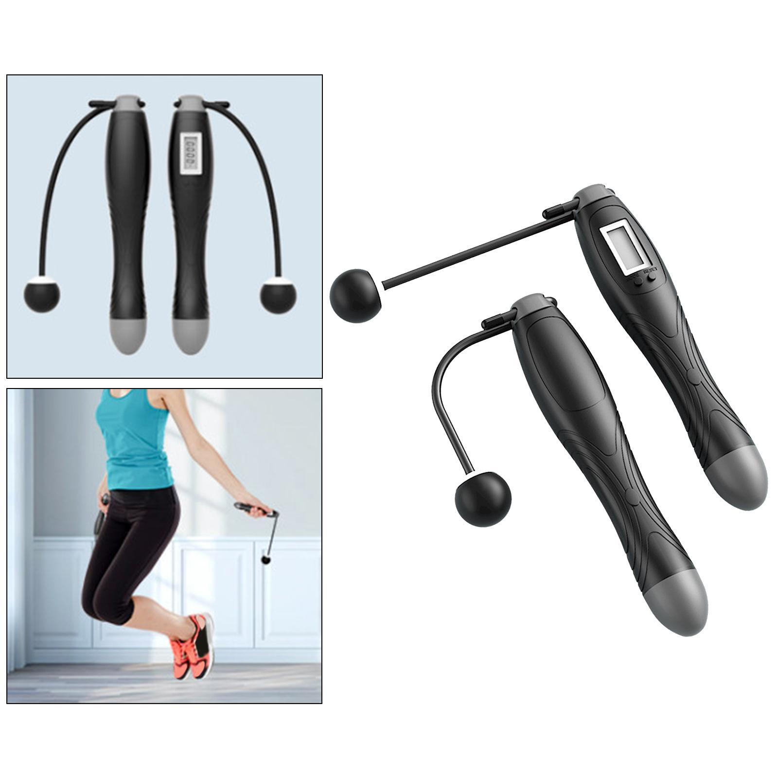 Adjustable Jump Rope 2-In-1 Cordless Skipping Ropes Indoor Outdoor Equipment