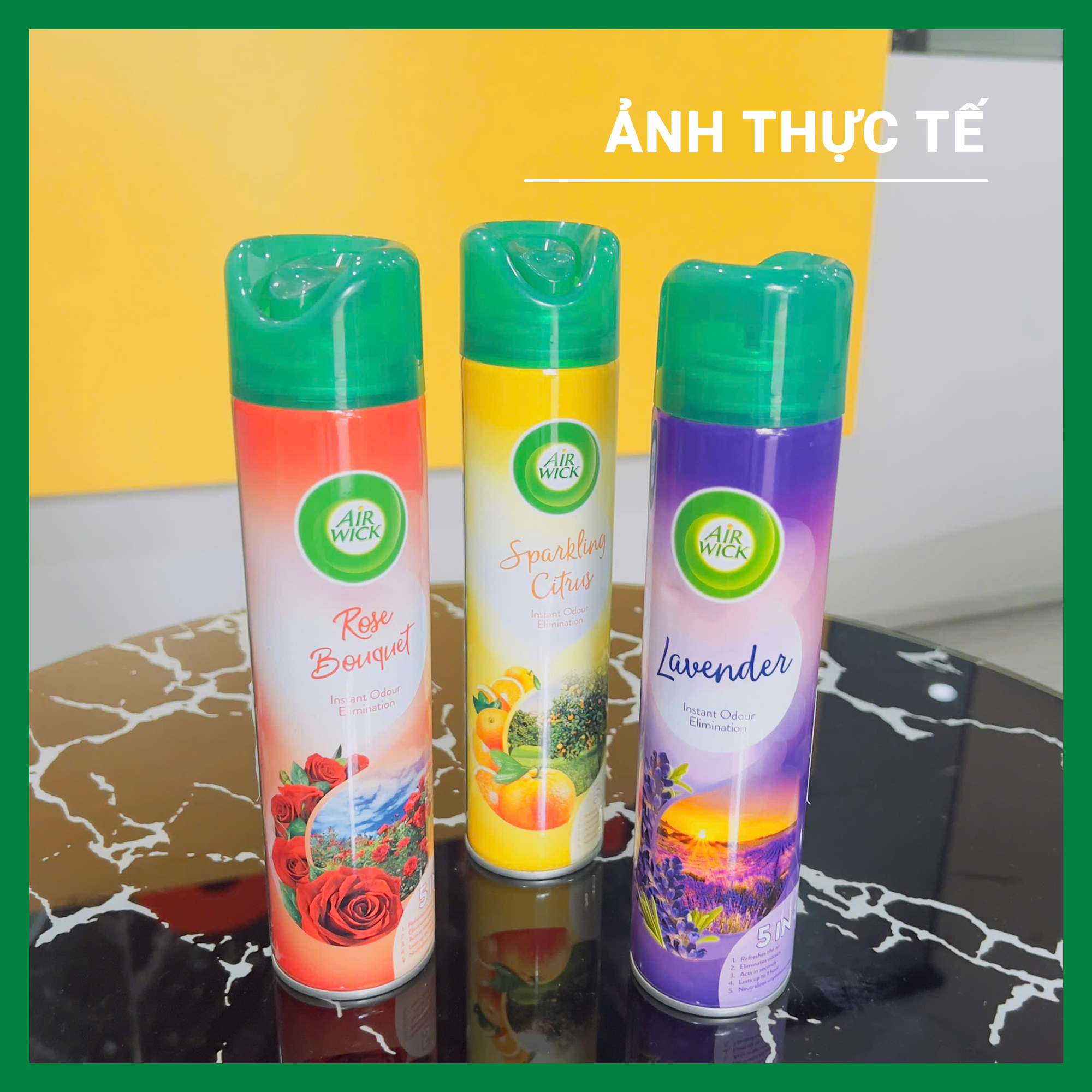 Combo 2 chai xịt thơm phòng, Air Wick, hương Cam Quýt và Lavender, 300ml/chai