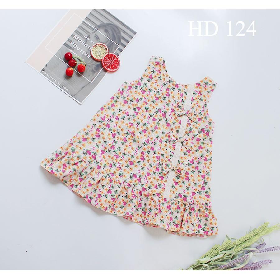 Đầm bé gái dáng A xinh -chất vải cotton lạnh mặc thoáng mát
