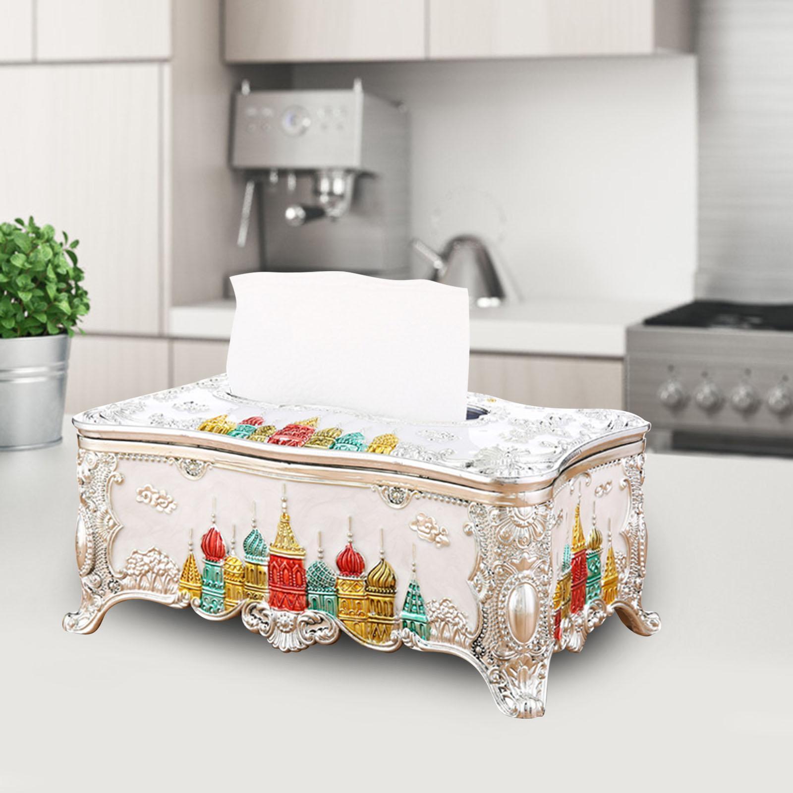 2pcs Beautiful Tissue Box Holder Storage Box Dispenser