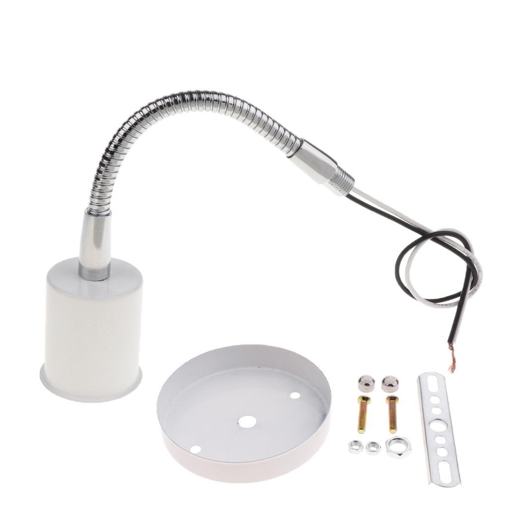 Round Lampshade Ceiling Light Holder Chandelier Pendant Socket E27