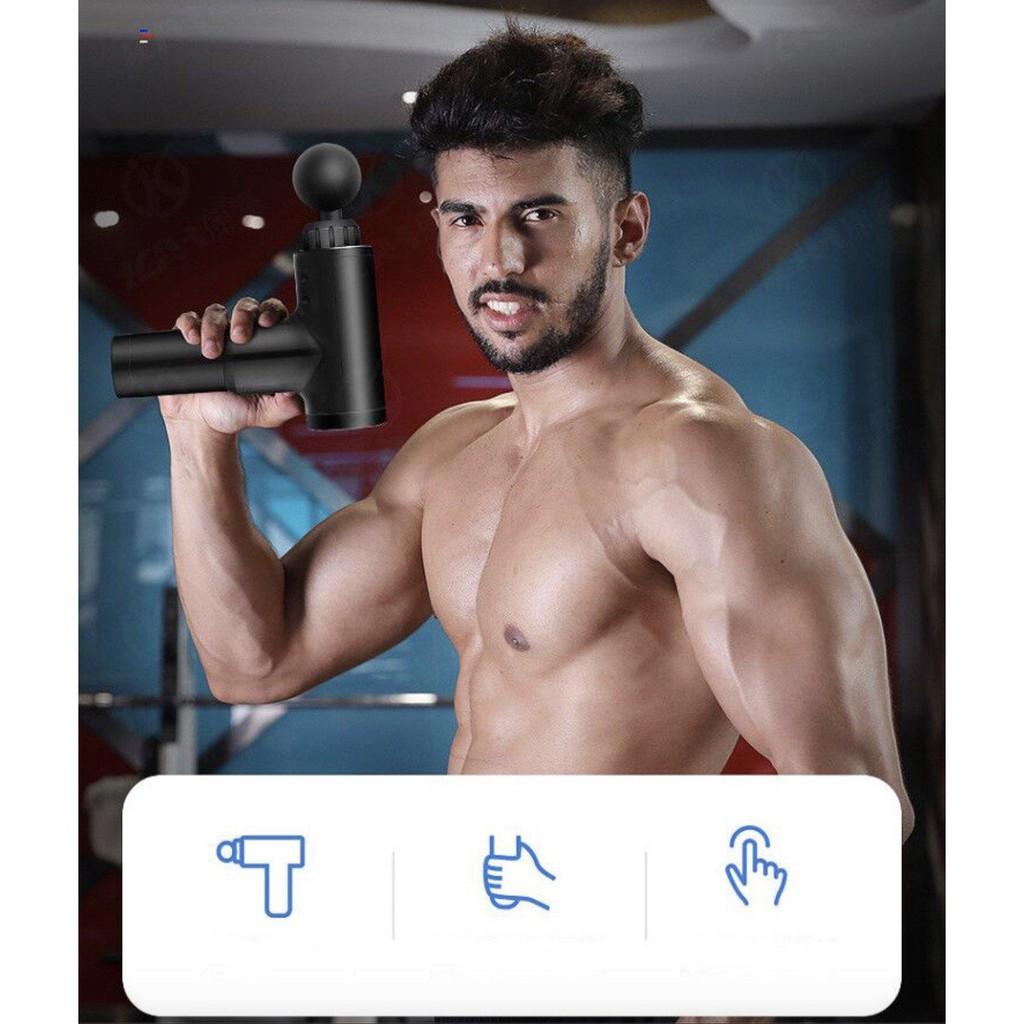 Máy tạo săn cơ, đấm bóp massage cơ FascialGun - Home and Garden