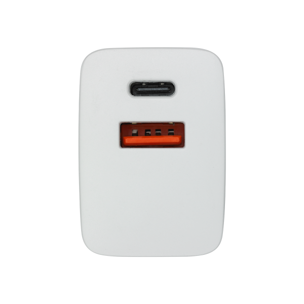 Adapter Củ Sạc 20W 1 Cổng Type C PD 1 Cổng USB RAPOO PA20 Dual - Hàng Chính Hãng