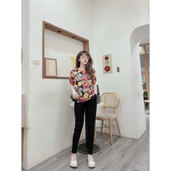 Đồ bộ nữ phối họa tiết chữ thank siêu xinh đẹp