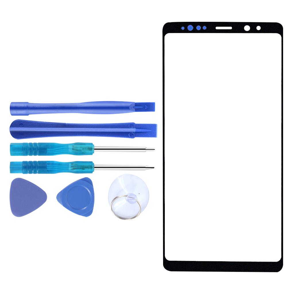 Front Outer Glass Screen Lens Repair Kit Tools for Galaxy S9 Black