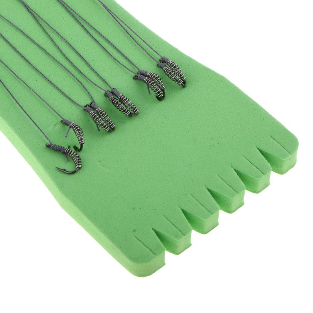 2-4pack 5pairs Spring Hooks Barbed Swivel Fishing Hooks Accessories Hook Size 6