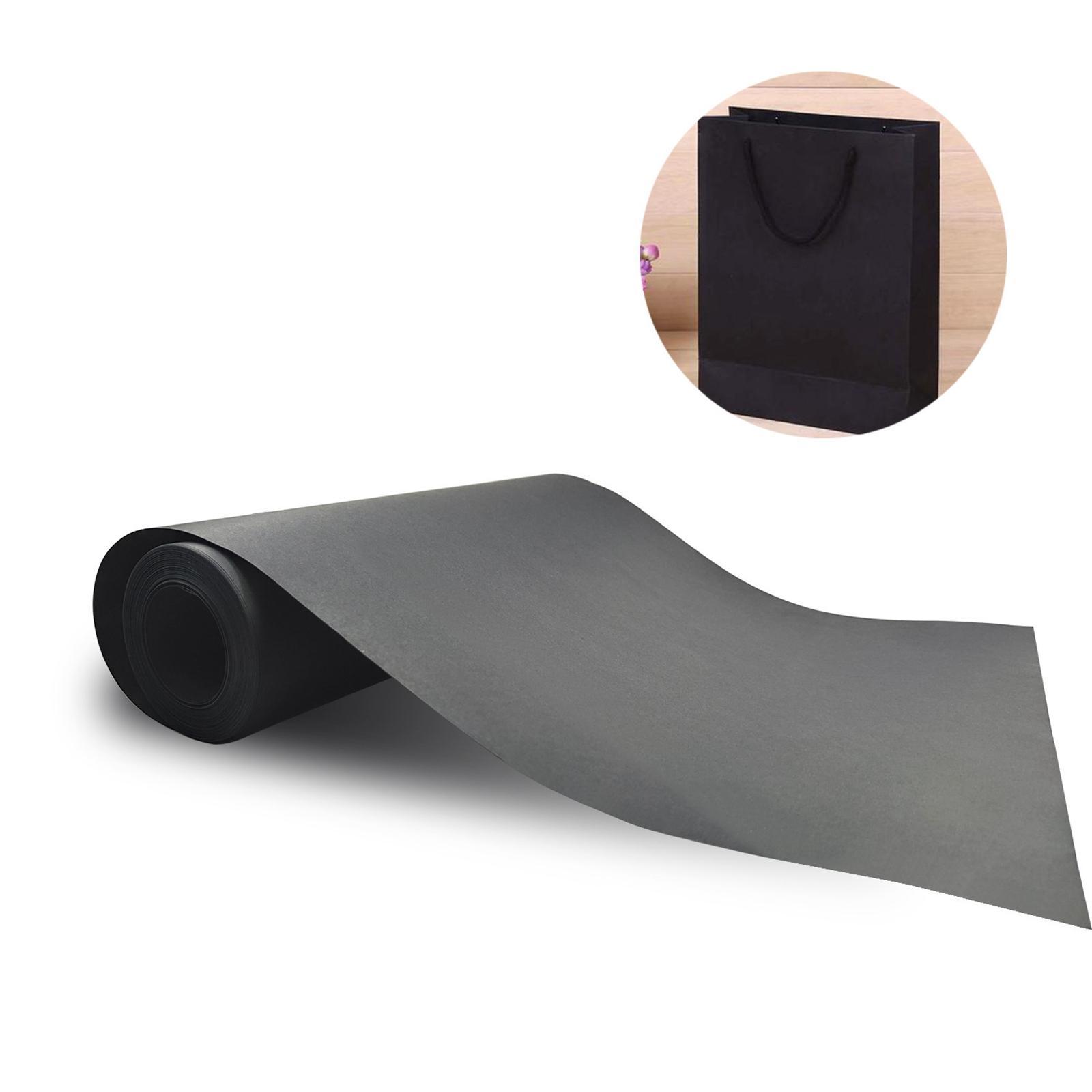 98ft Black Kraft Paper Roll Decorative Paper Recyclable for Packing Art 30cm