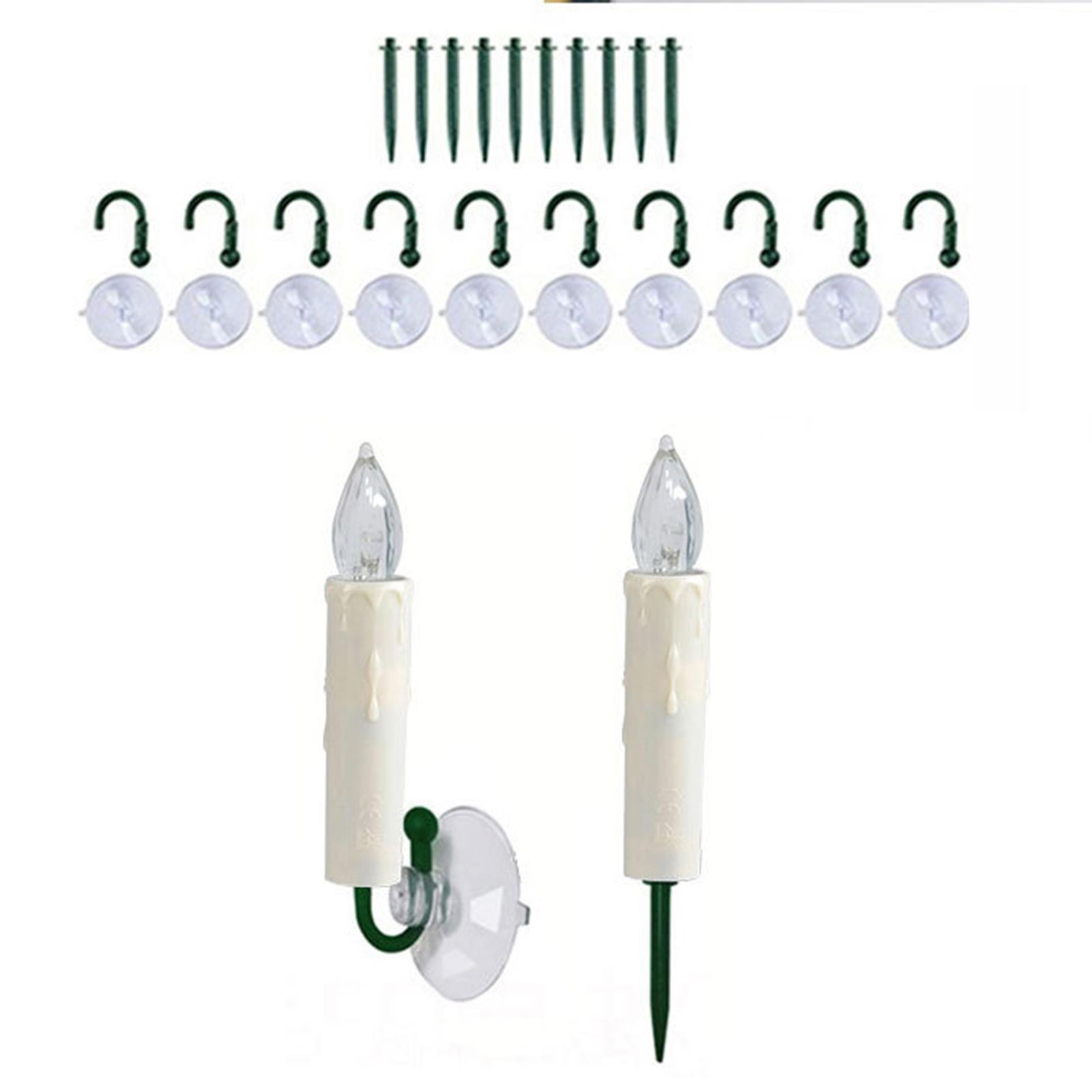 10 Pieces LED Candles Battery Operated Candle Lights for Window Ground Party