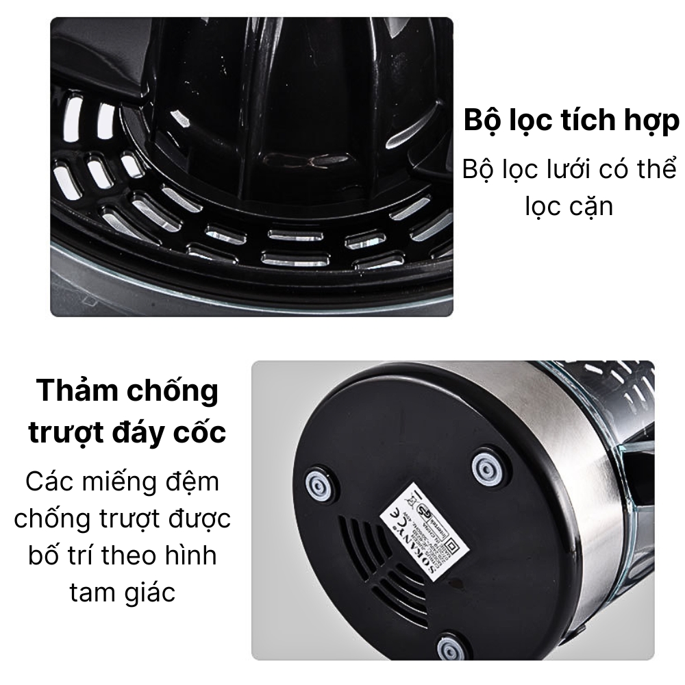 Máy vắt cam tự động công suất cao, máy ép cam tự động JE623D - HÀNG CHÍNH HÃNG - DELIYA