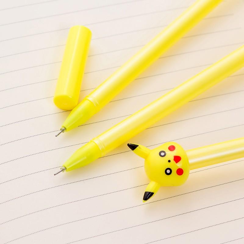 Bút Bi Viết PIKACHU Siêu Dễ Thương - Bút Bi Nước Văn Phòng Mực Đen