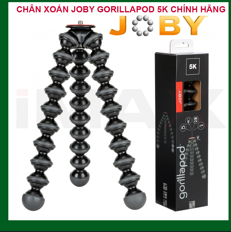 CHÂN XOẮN JOBY GORILLAPOD 5K (KHÔNG ĐẦU BALL) - HÀNG CHÍNH HÃNG