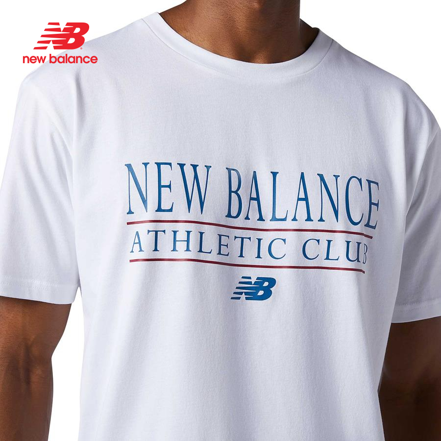 Áo thun tay ngắn thời trang nam New Balance ESSENTIALS ATHLETIC CLUB TEE - AMT13522WT (form châu á