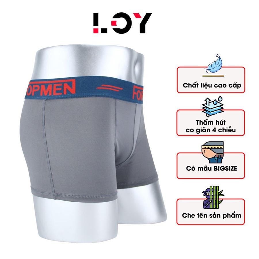 Quần boxer nam thun lạnh cao cấp, set 5 quần sịp đùi, quần xì đùi nam co giãn và thấm hút mồ hôi tốt giá rẻ