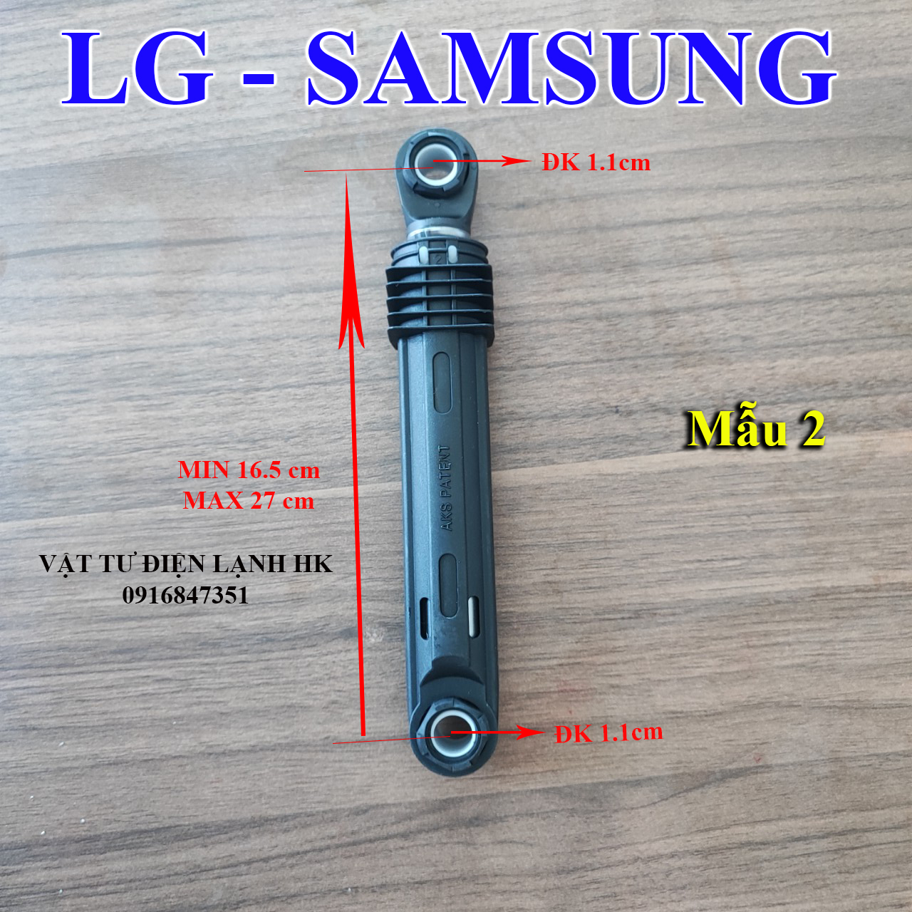Tay nhún thụt giảm xóc dùng cho máy giặt LG Samsung - Chân chống rung sóc mg sámung