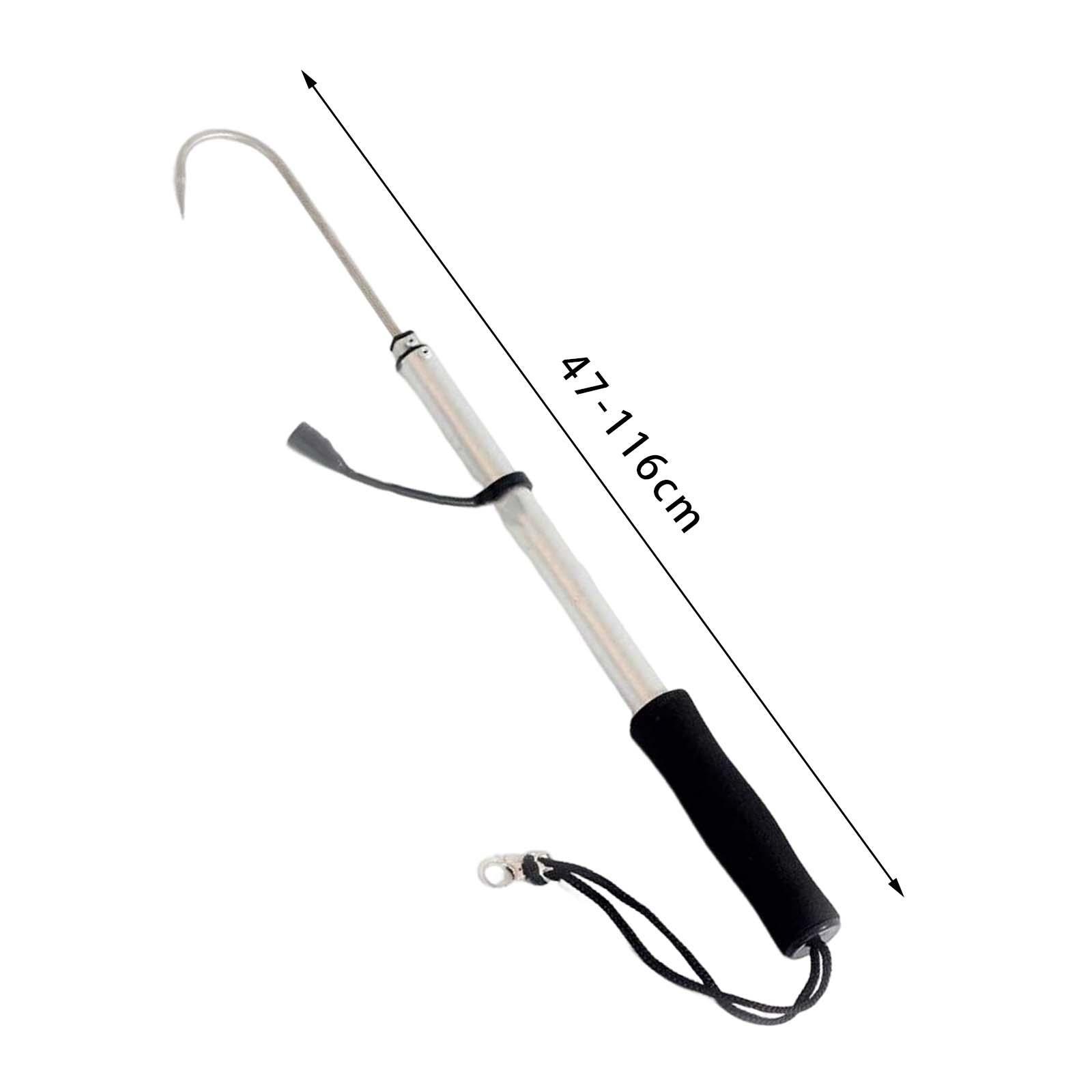 Fishing Gaff Fish Grip Freshwater Portable Lip Grabber with Spear Hook Sturdy Lightweight Boat Fishing Durable Fish Lip Gripper Fish Gripper