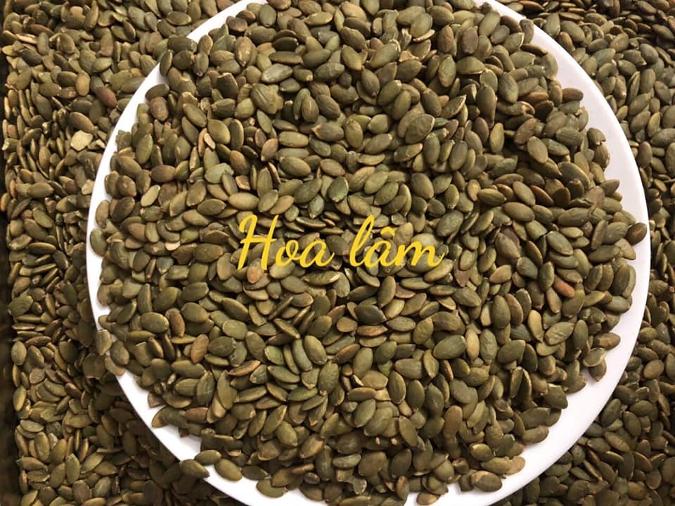 Nhân bí xanh sấy chín Ấn Độ 500gram - Hoa Lâm - 100% tự nhiên không chất bảo quản, thơm ngon.