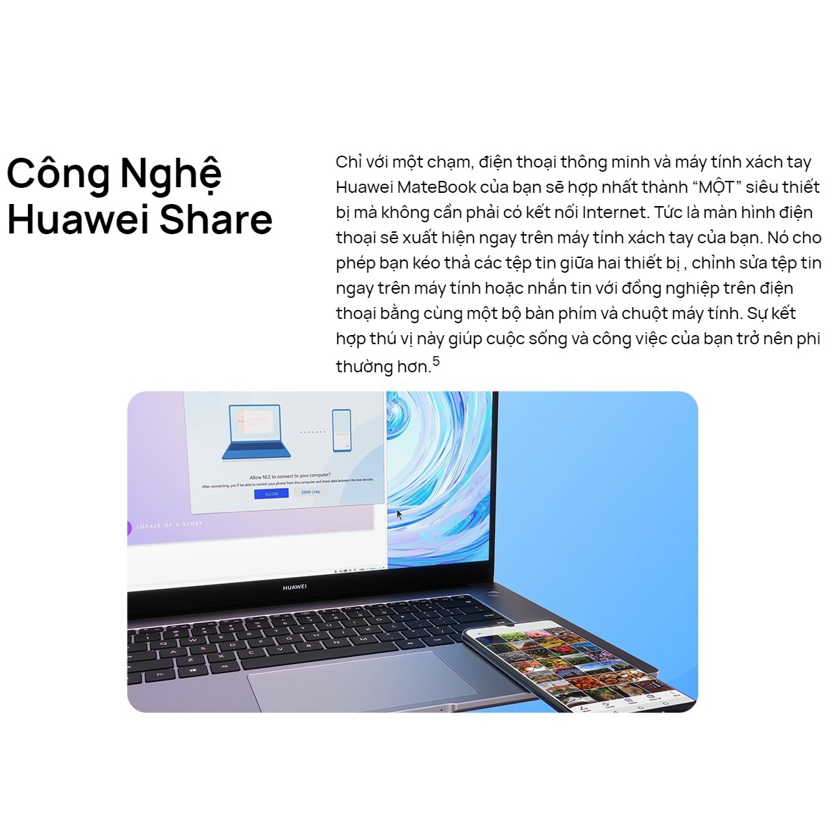 Máy Tính Xách Tay Laptop Huawei Matebook D15 (8GB/256GB) Share | Màn Hình HUAWEI Fullview | | HUAWEI Phím Nguồn Kết Hợp Bảo Mật Vân Tay | Hàng Chính Hãng