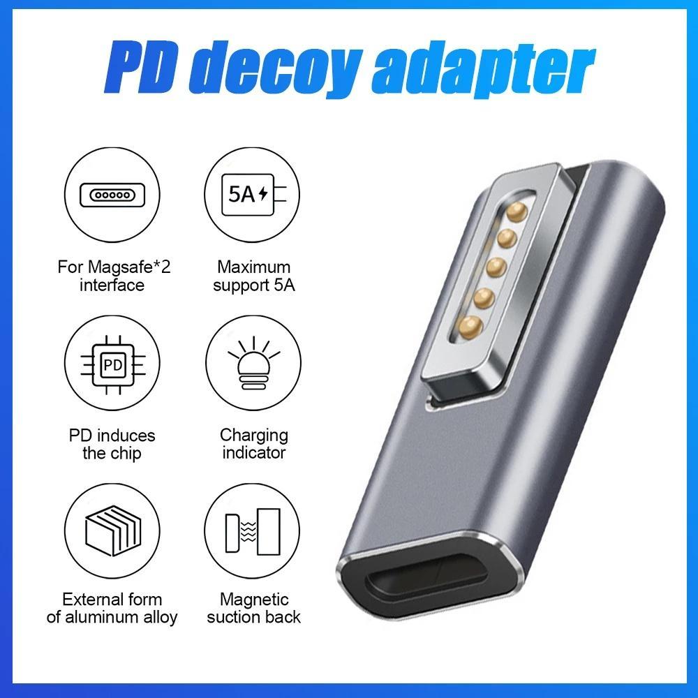 Đầu chuyển đổi sạc nhanh PD cổng USB C Type C Magsafe 2 thích hợp cho Macbook Pro Air Max 20W