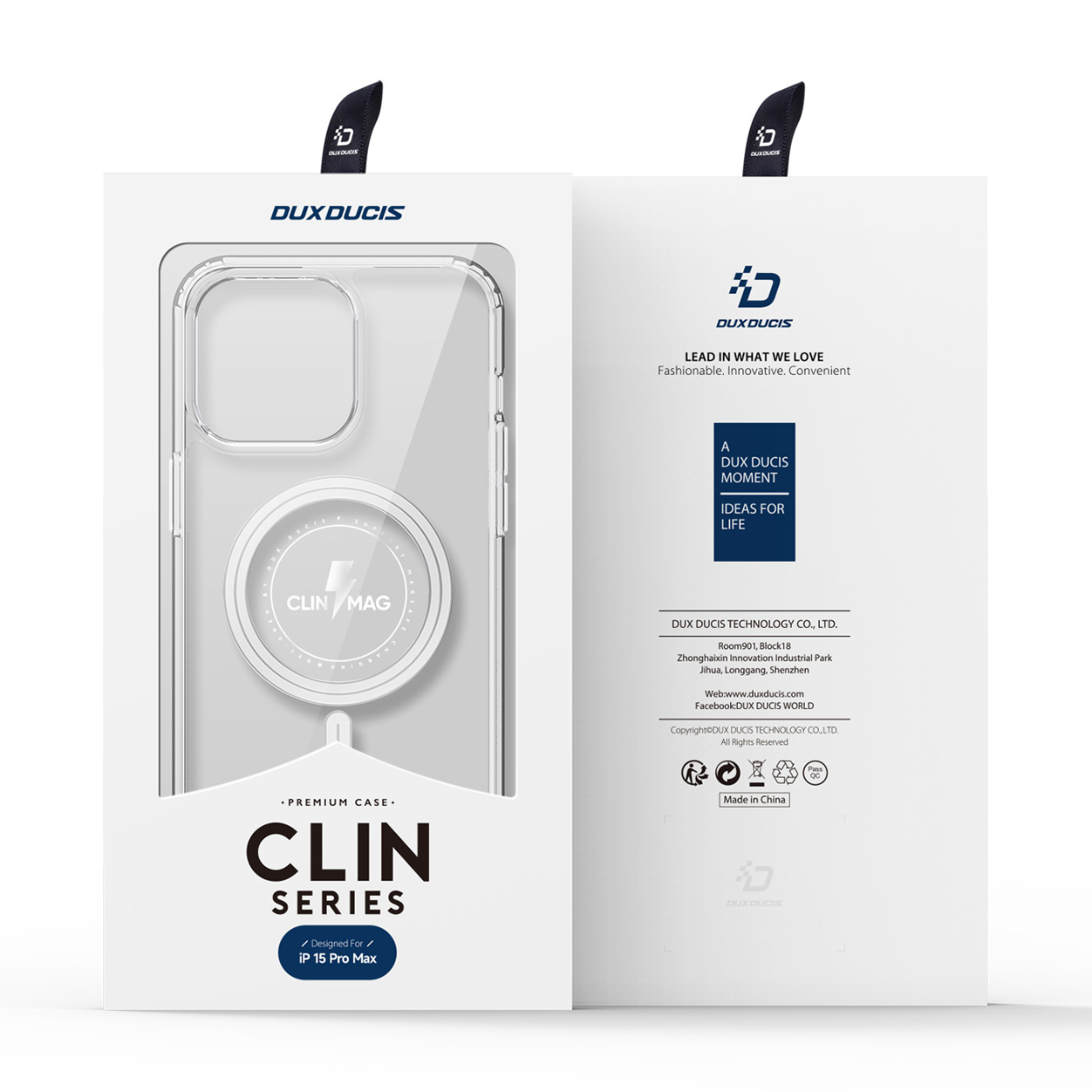 Ốp Lưng Dành Cho iPhone 15 Pro Max / iPhone 15 Pro / iPhone 15 Plus / iPhone 15, DUX DUCIS Clin Mag Series - HÀNG CHÍNH HÃNG