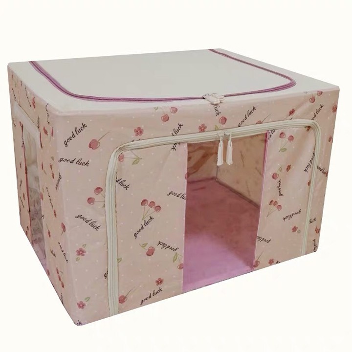 COMBO Túi Vải Đựng Chăn Màn Khung Sắt Siêu Bền Kèm Túi Chăn Gấp Gọn - Tặng 1 móc treo khóa