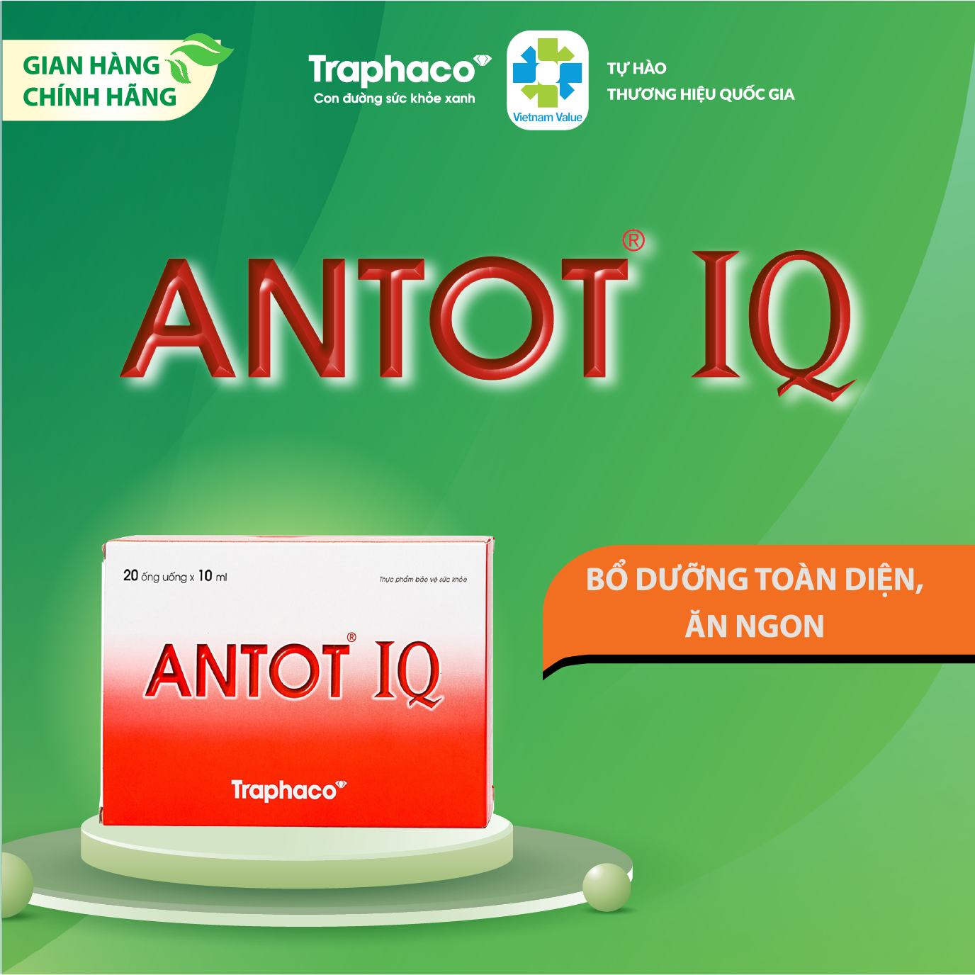 ANTOT IQ - BỔ DƯỠNG TOÀN DIỆN, ĂN NGON CHO TRẺ NHỎ VÀ NGƯỜI TRUNG CAO TUỔI