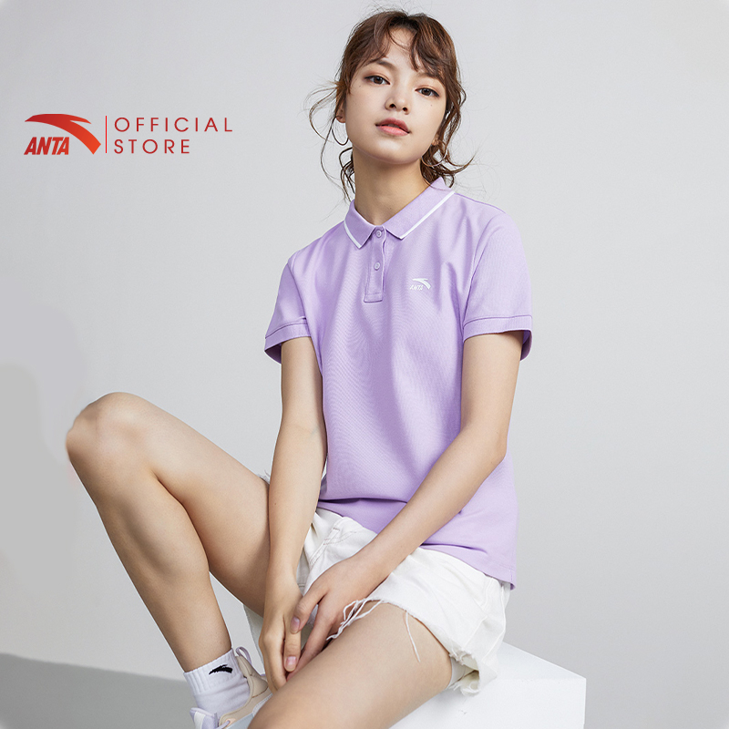 Áo polo thể thao nữ Anta Life Style BCI Cotton 862228144