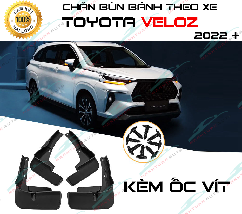 Chắn bùn bánh Veloz 2021 2022 2023 chuẩn theo xe, kèm them ốc vít hàng cao cấp