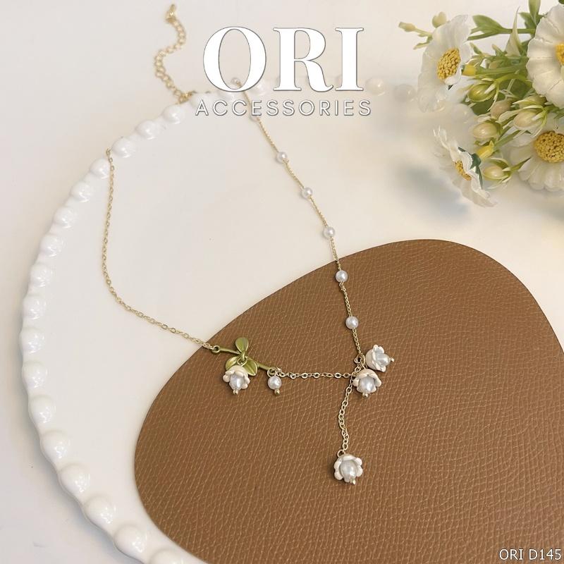 Dây chuyền nữ họa tiết hoa Flora độc đáo xinh xắn ORI ACCESSORIES D145